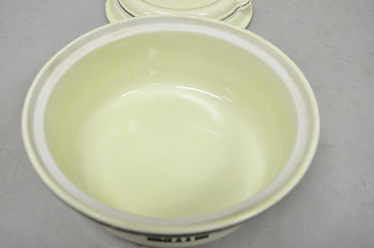 Vintage Hall's China Tavern Silhouette Medallion Traditional Casserole Dish Bowl