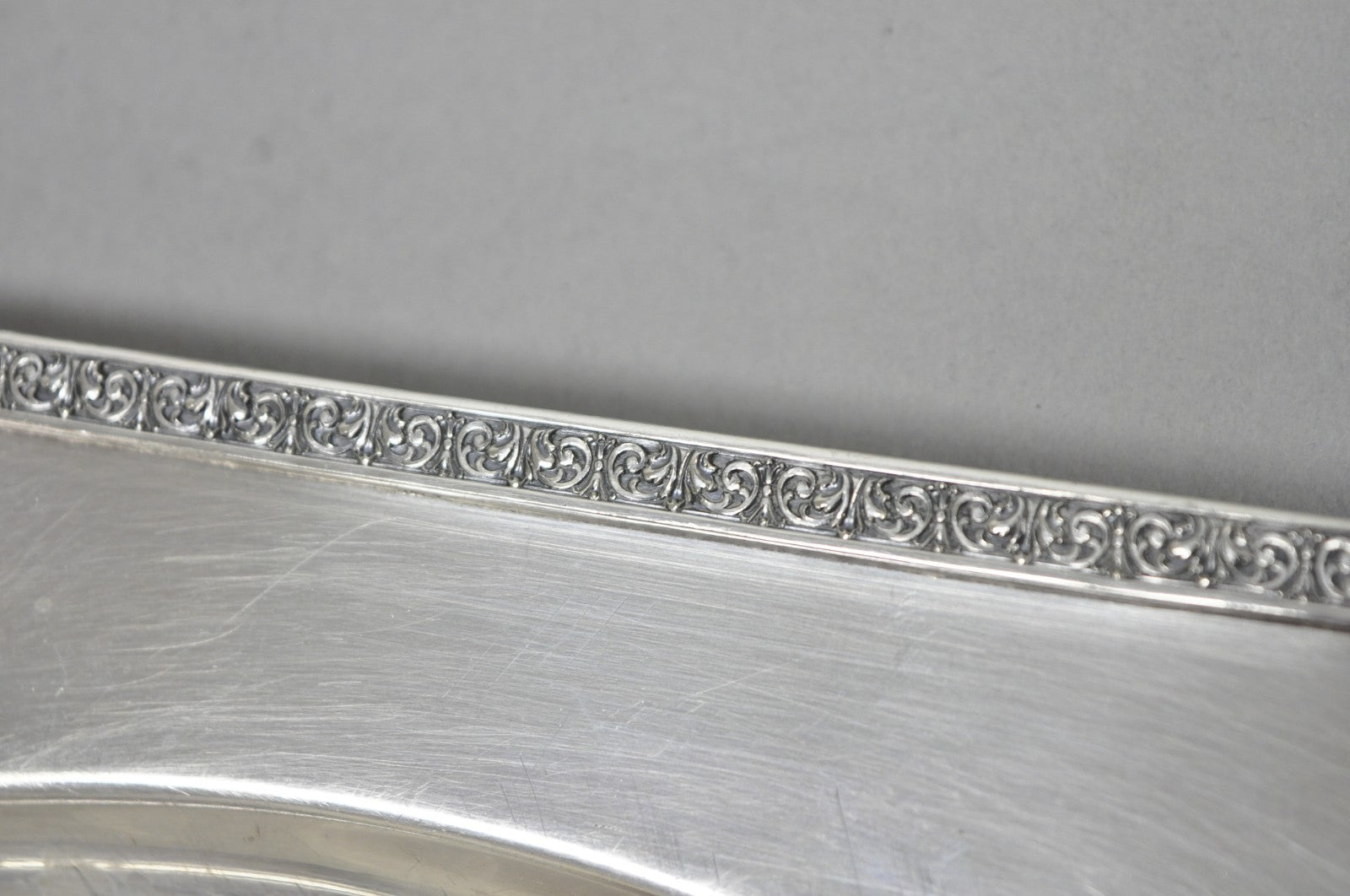 Antique Victorian Andover SP Co Silver Plated Octagonal Serving Platter Tray