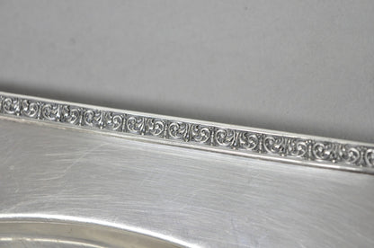 Antique Victorian Andover SP Co Silver Plated Octagonal Serving Platter Tray