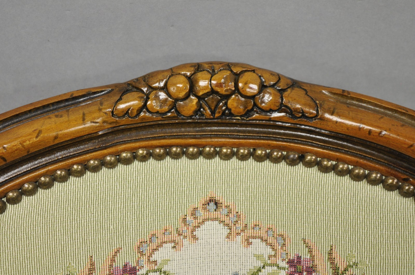 Vintage Chateau D'Ax spa French Louis XV Style Italian Tapestry Arm Chair