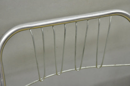 Vintage Mid Century Modern Aluminum Folding Dining Chairs by Airlite - Set of 4