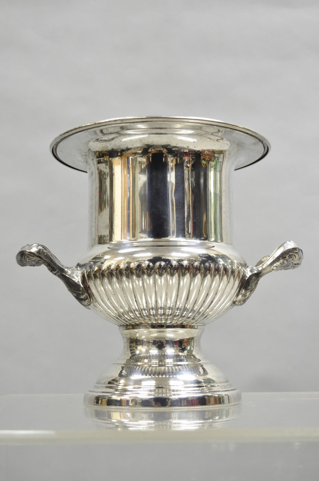 Vintage Victorian Silver Plated Trophy Cup Champagne Wine Chiller Ice Bucket