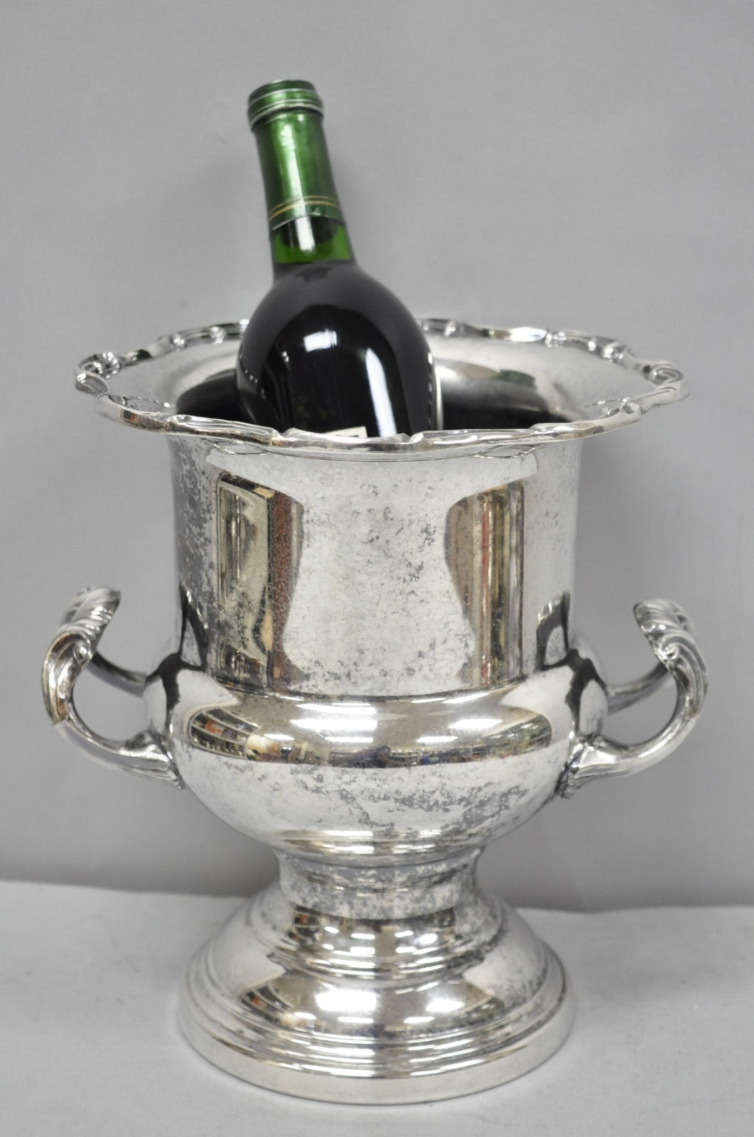Vintage Victorian Silver Plated Trophy Cup Urn Champagne Chiller Bar Ice Bucket