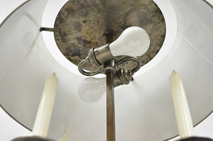 Visual Comfort & Co French Country Antiqued Pewter Bouillotte Tole Table Lamp