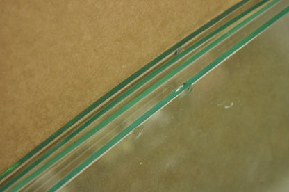 Antique American Empire Tiger Oak Curved Glass China Cabinet w/ Carved Griffins