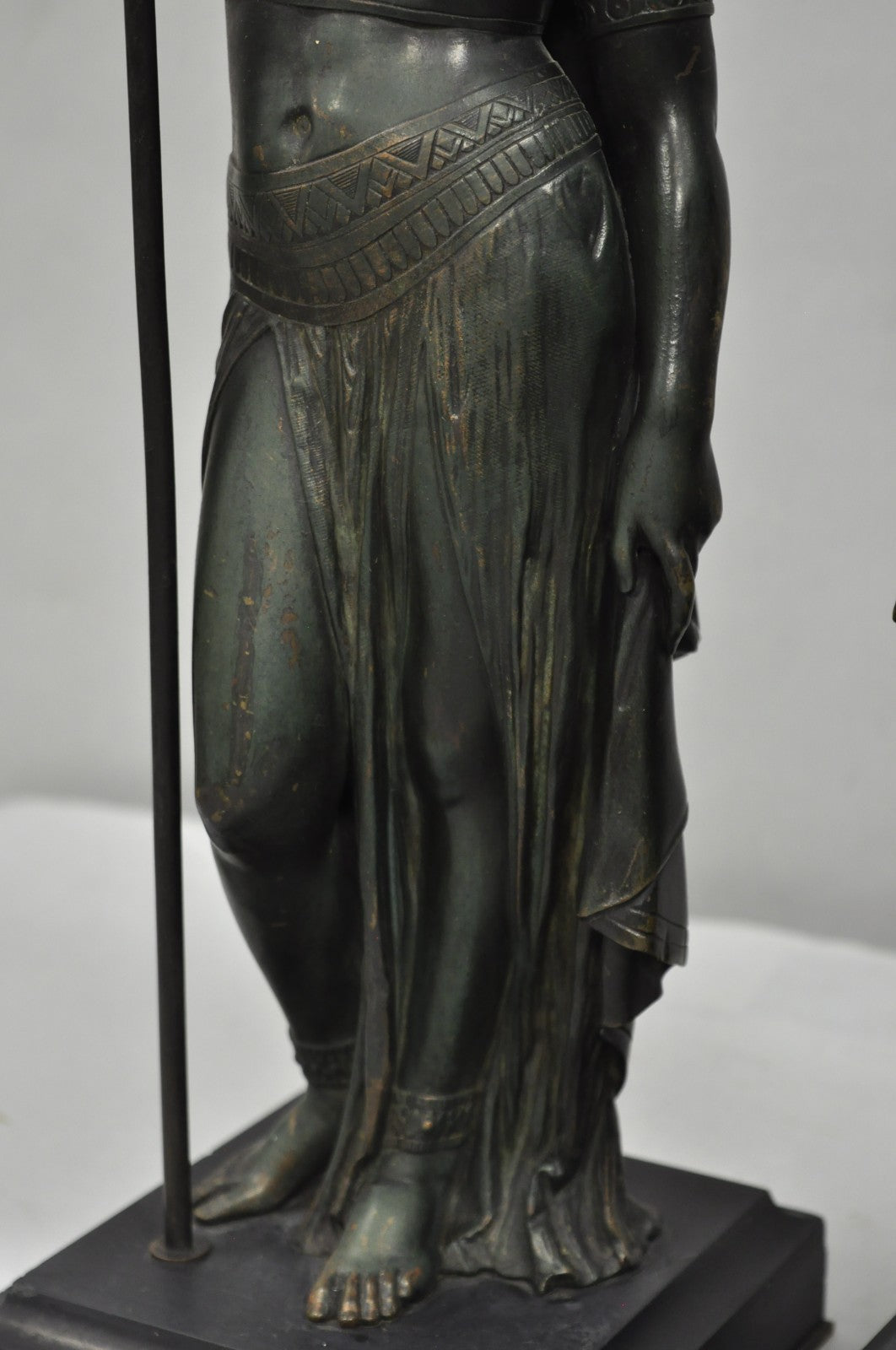 Egyptian Revival Bronze Priest & Priestess Figures after Émile Louis Picault