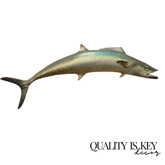 Vintage Kanadi Kingfish Mackerel Fish Replica Wall Mount Taxidermy Fishing Decor