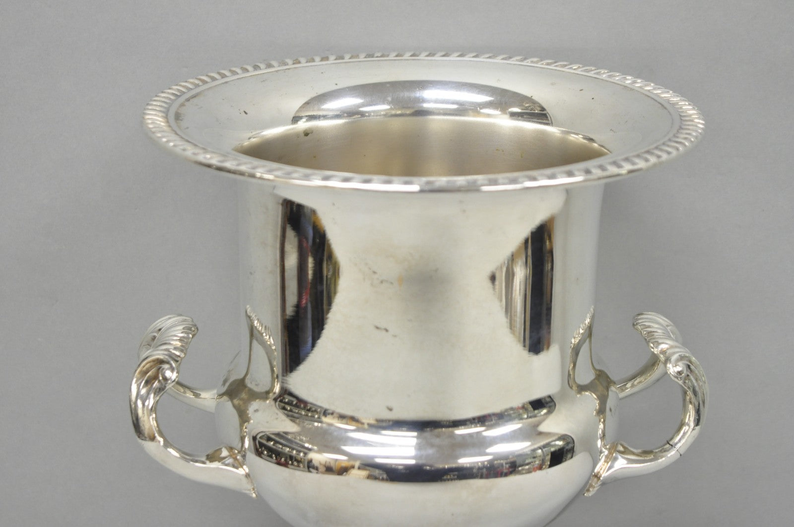 Vintage English Regency Style Silver Plated Champagne Chiller Bar Ice Bucket