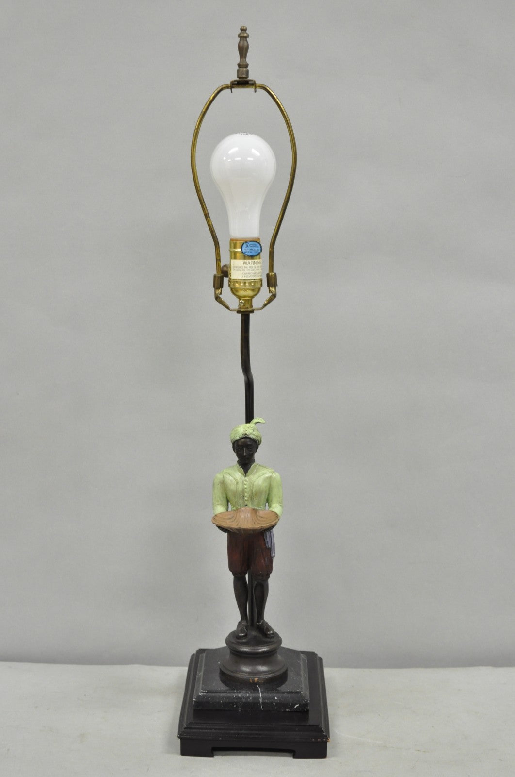 John Richard Egyptian Moorish Figural Butler Servant Table Lamp