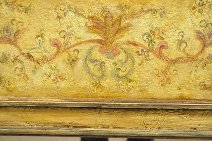 Contemporary Shabby and Chic Italian Tuscan Distress Painted Trumeau Wall Mirror