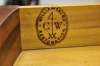 Antique Kittinger Colonial Williamsburg CW-27 Mahogany Drop Leaf Pembroke Table