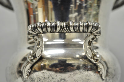 Vintage WM Rogers "Spring Flower" Silver Plated Champagne Chiller Bar Ice Bucket