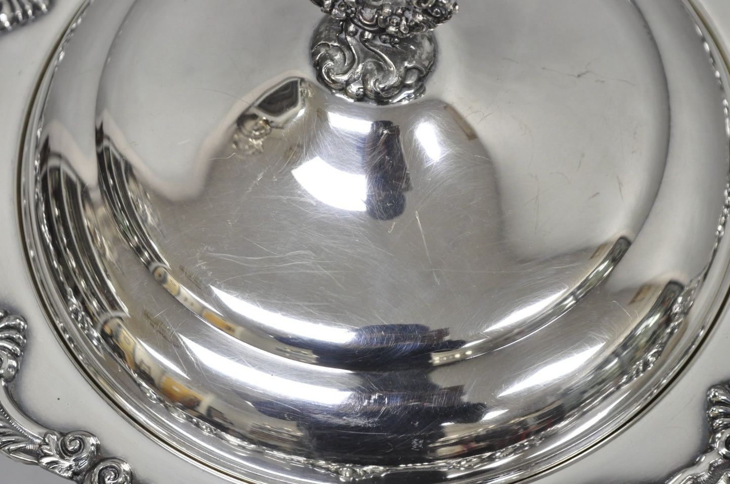 Vintage Sheffield Victorian Silver Plated Large Warmer Chafing Serving Dish