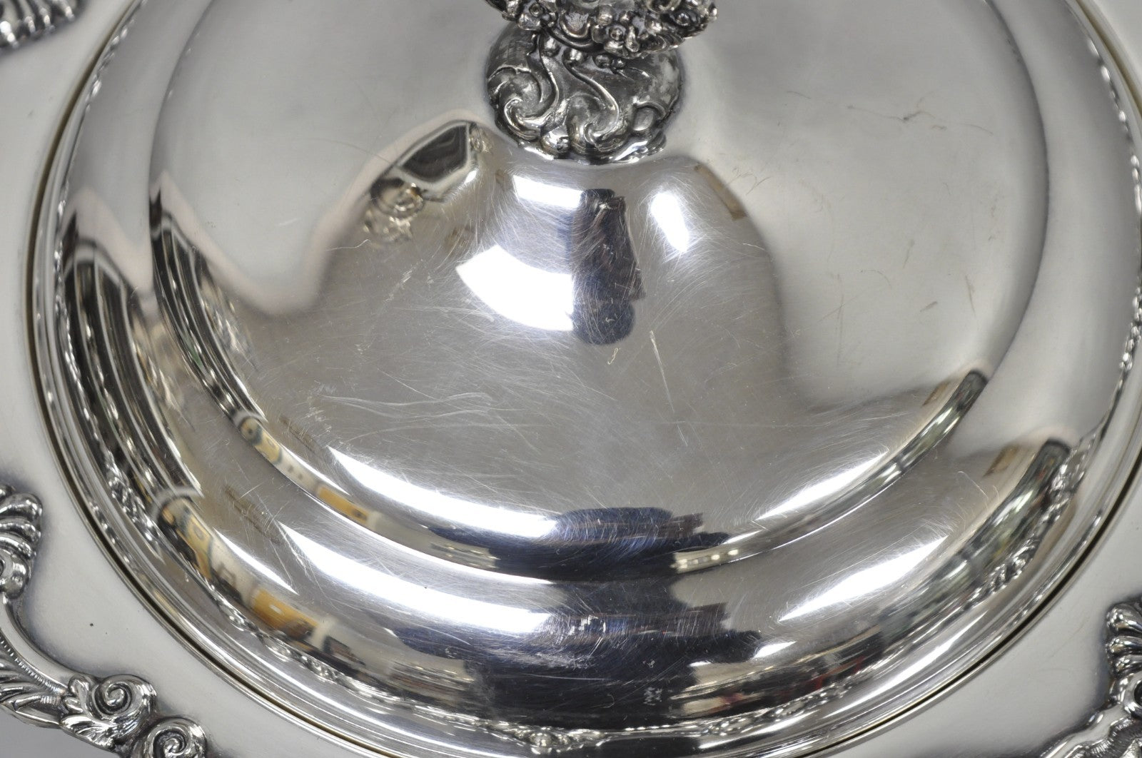 Vintage Sheffield Victorian Silver Plated Large Warmer Chafing Serving Dish