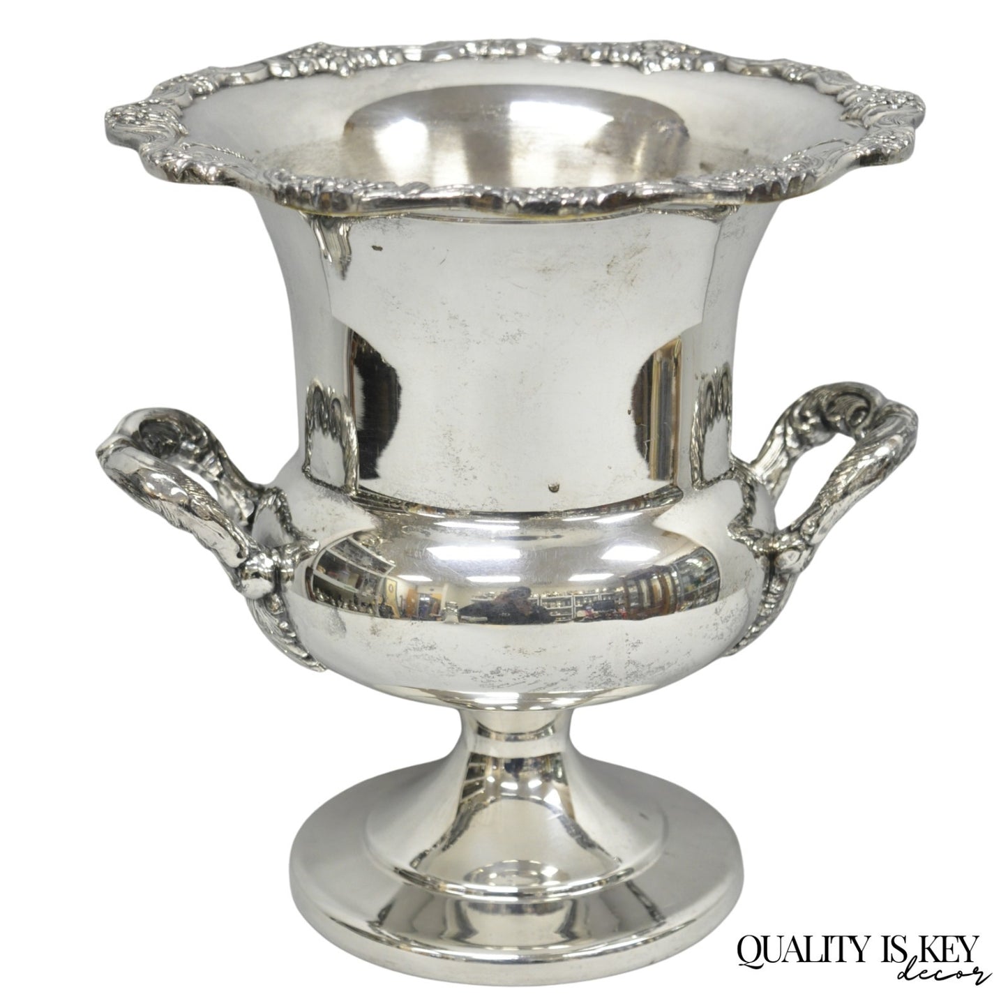Vintage Victorian Silver Plated Trophy Cup Urn Champagne Chiller Bar Ice Bucket