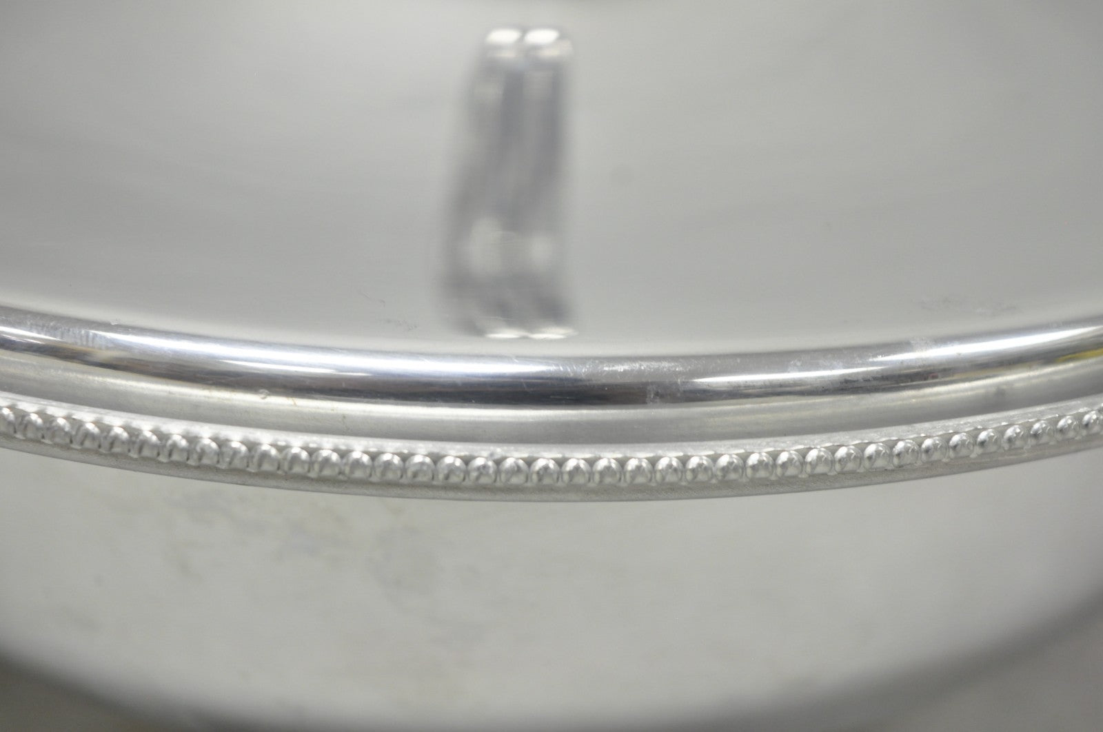 Vintage BW Buenilum Silver Plated Aluminum Art Nouveau Covered Serving Dish