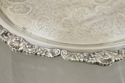Vintage EPCA Bristol Silver by Poole 73 16 Silver Plated Oval Platter Bar Tray