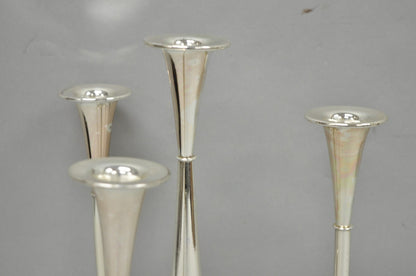 Vintage Wilhelm Wagenfeld for WMF Silver Plated Modern Candelabra Candle Holder