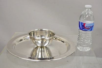 Vintage WMA Rogers Regency Silver Plate Shrimp Cocktail Serving Dish Platter