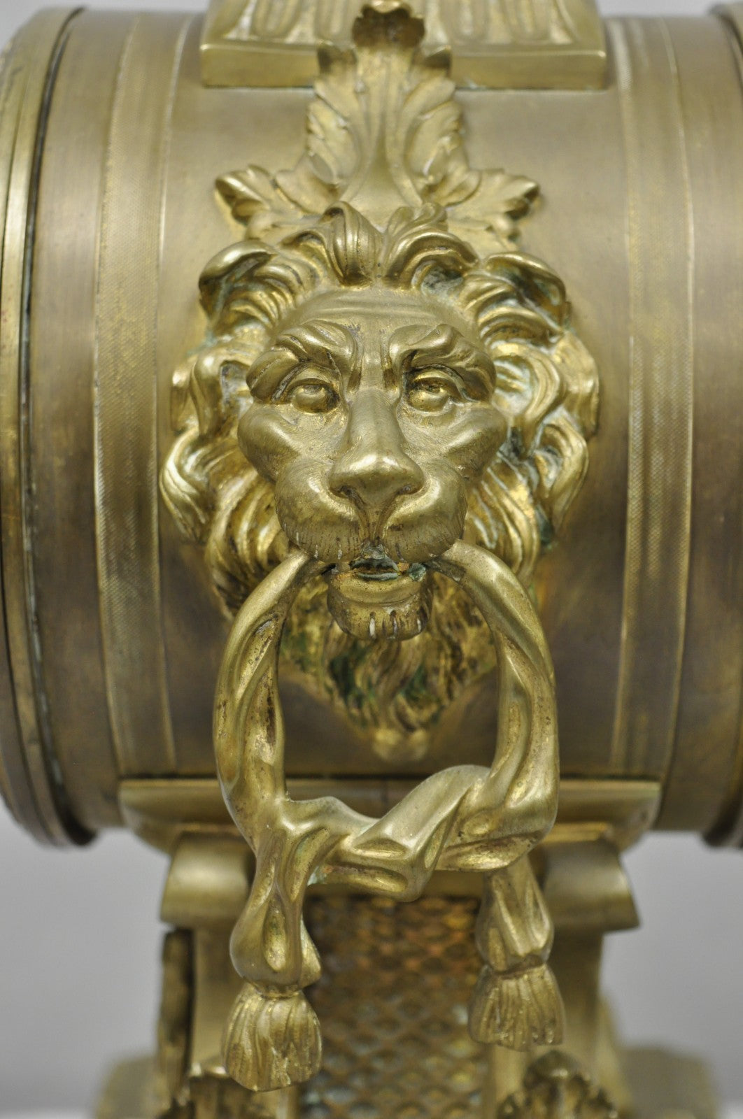 Antique G. Philippe for Palais Royal French Louis XV Style Bronze Figural Clock