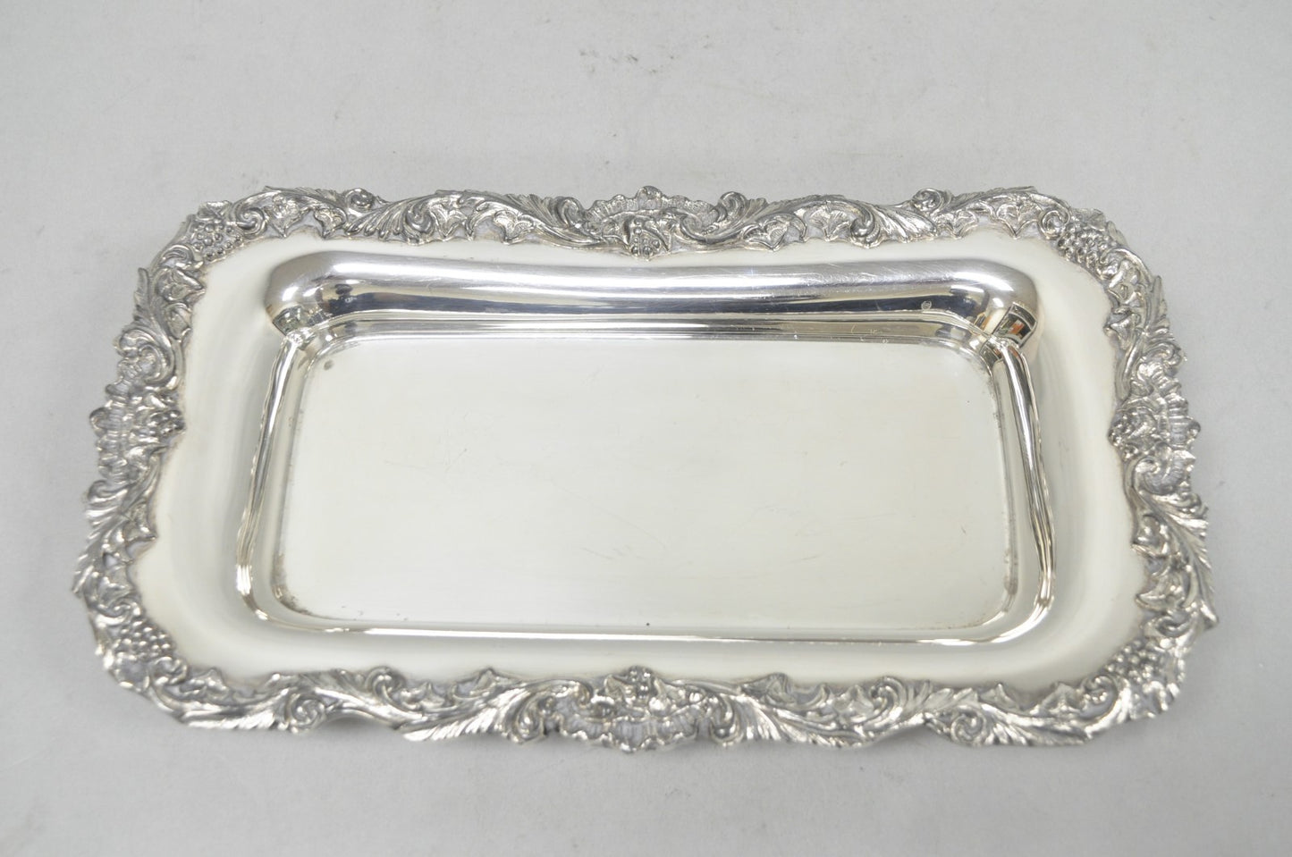 Vintage Sheffield Silver Co Victorian Silver Plated Footed Trinket Serving Dish