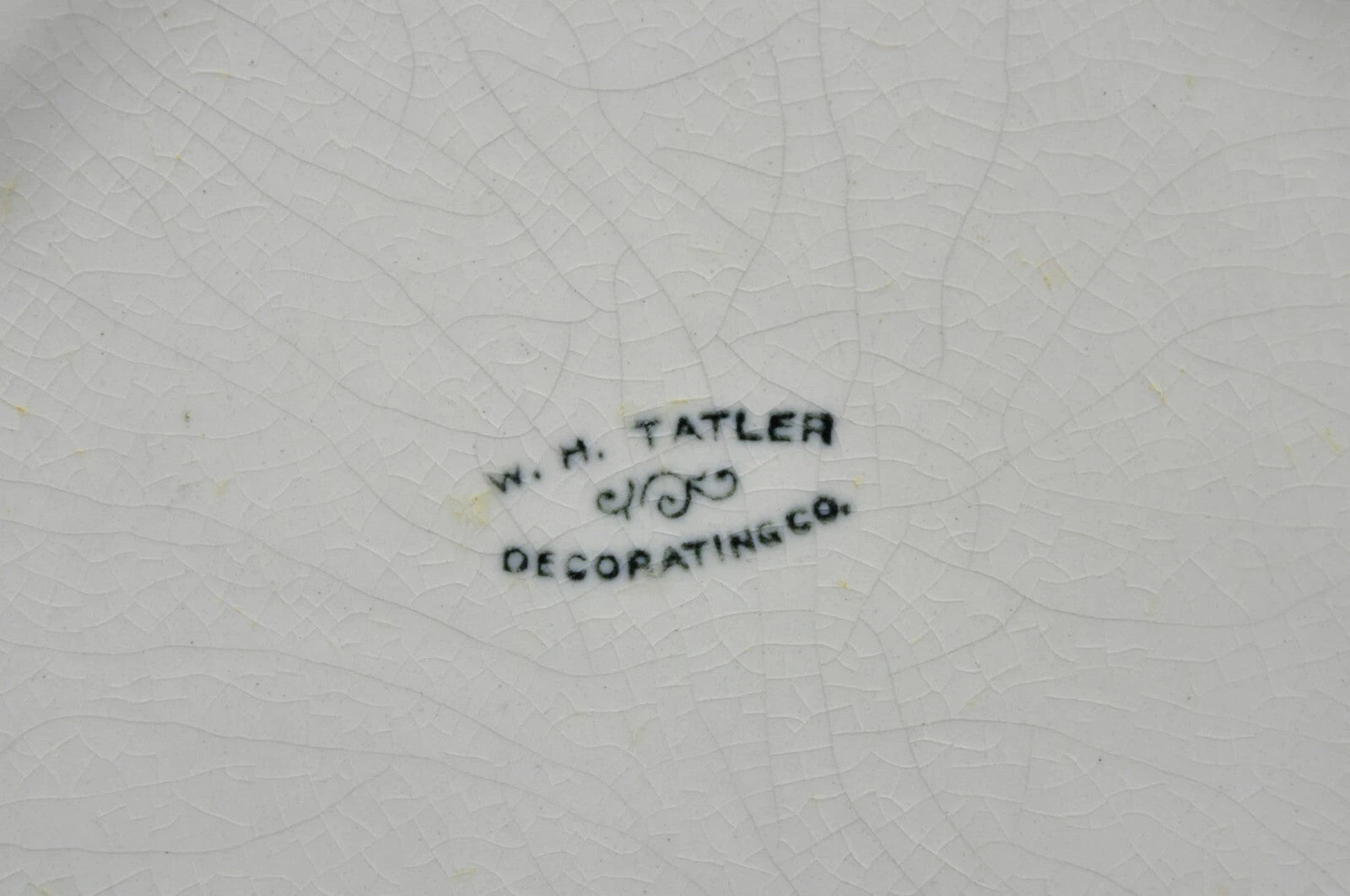 Antique WH Tatler Porcelain Pink Rose Flower Victorian Bath Wash Basin, 4 Pc Set