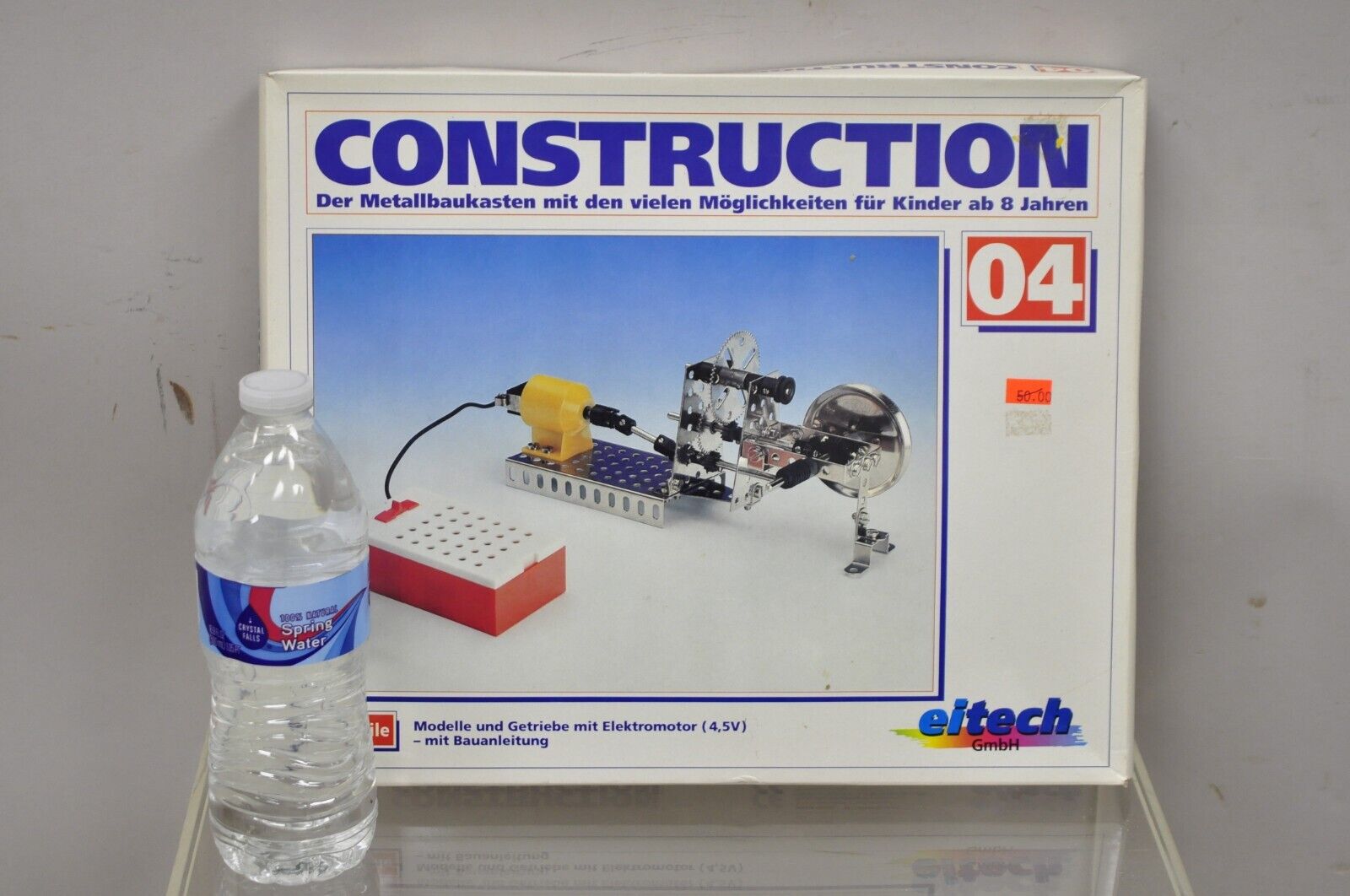 1990s Eitech German Construction Model Erector Kit 04 Gearbox w/ Electric Motor