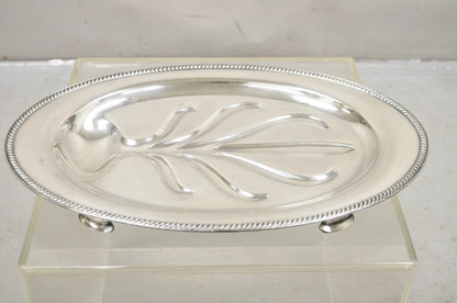 Community Plate English Regency Silver Plated Oval Meat Cutlery Serving Platter