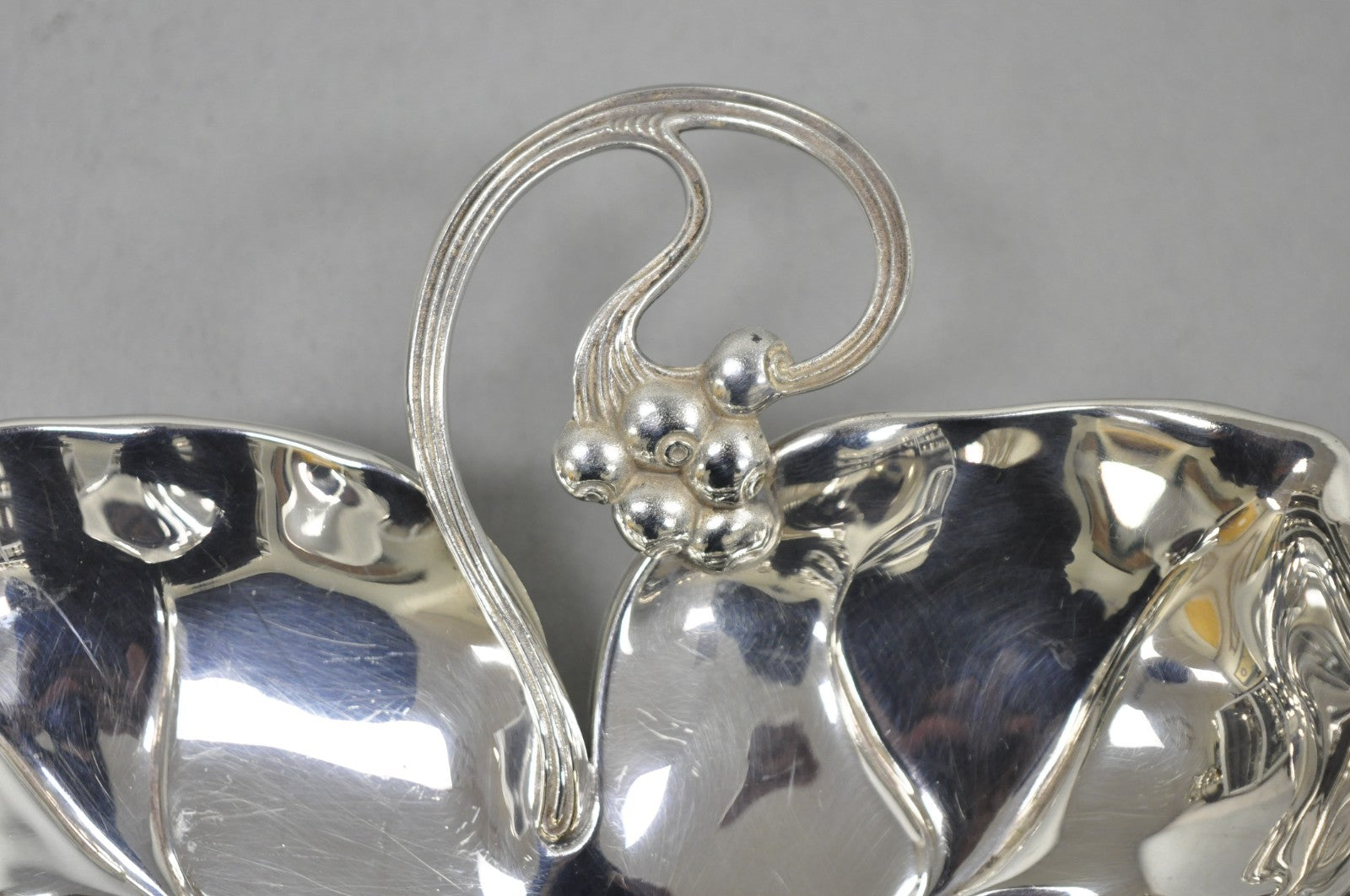 Vintage WMF Germany Large Silver Plated Maple Leaf 12" Trinket Candy Dish Bowl