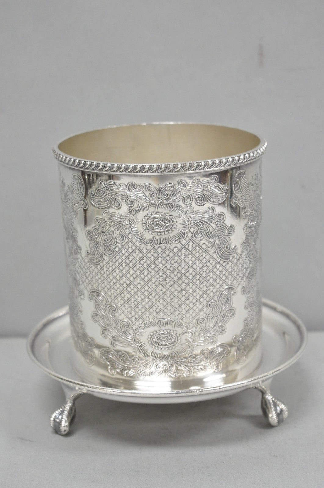 Vintage Viners of Sheffield English Regency Silver Plated Wine Bottle Coaster