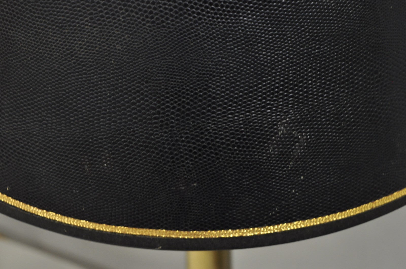 Vintage French Empire Brass & Italian Black Marble Column Table Lamps (B), Pair