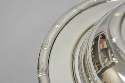 Vintage Hollywood Regency Silver Plated Faux Bamboo Oval Vegetable Serving Dish