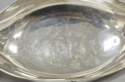 Vintage Regency Style Italian ARG 1000 Silver Plated Compote Fruit Bowl w/ Faces