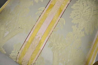 Vintage French Louis XVI Gold Giltwood Upholstered Lounge Chairs (B) - a Pair