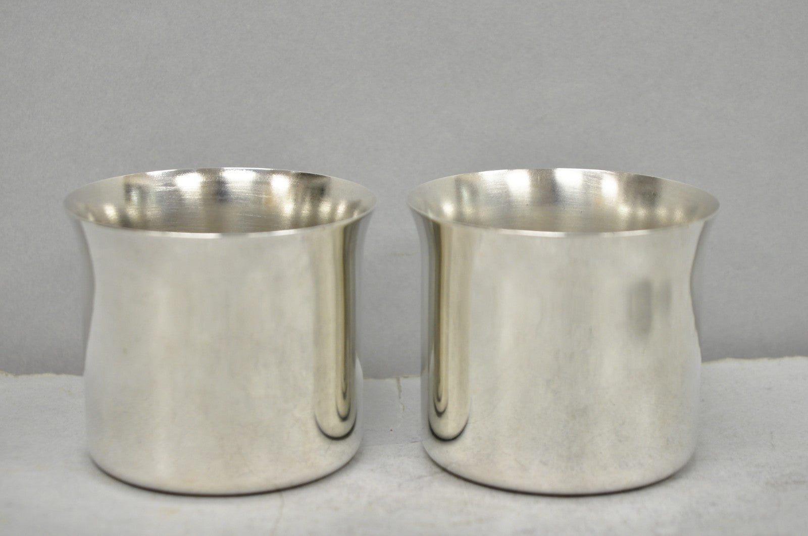 International Silver Mid Century Modern Silver Plated Punch Bowl Cups, Set of 12