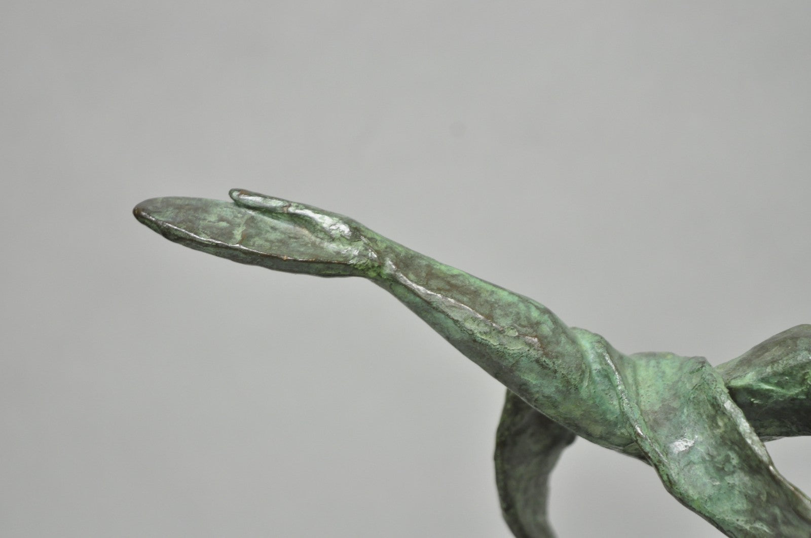 Estelle Goodman Brutalist Mid Century Modern Bronze Dancing Man Sculpture