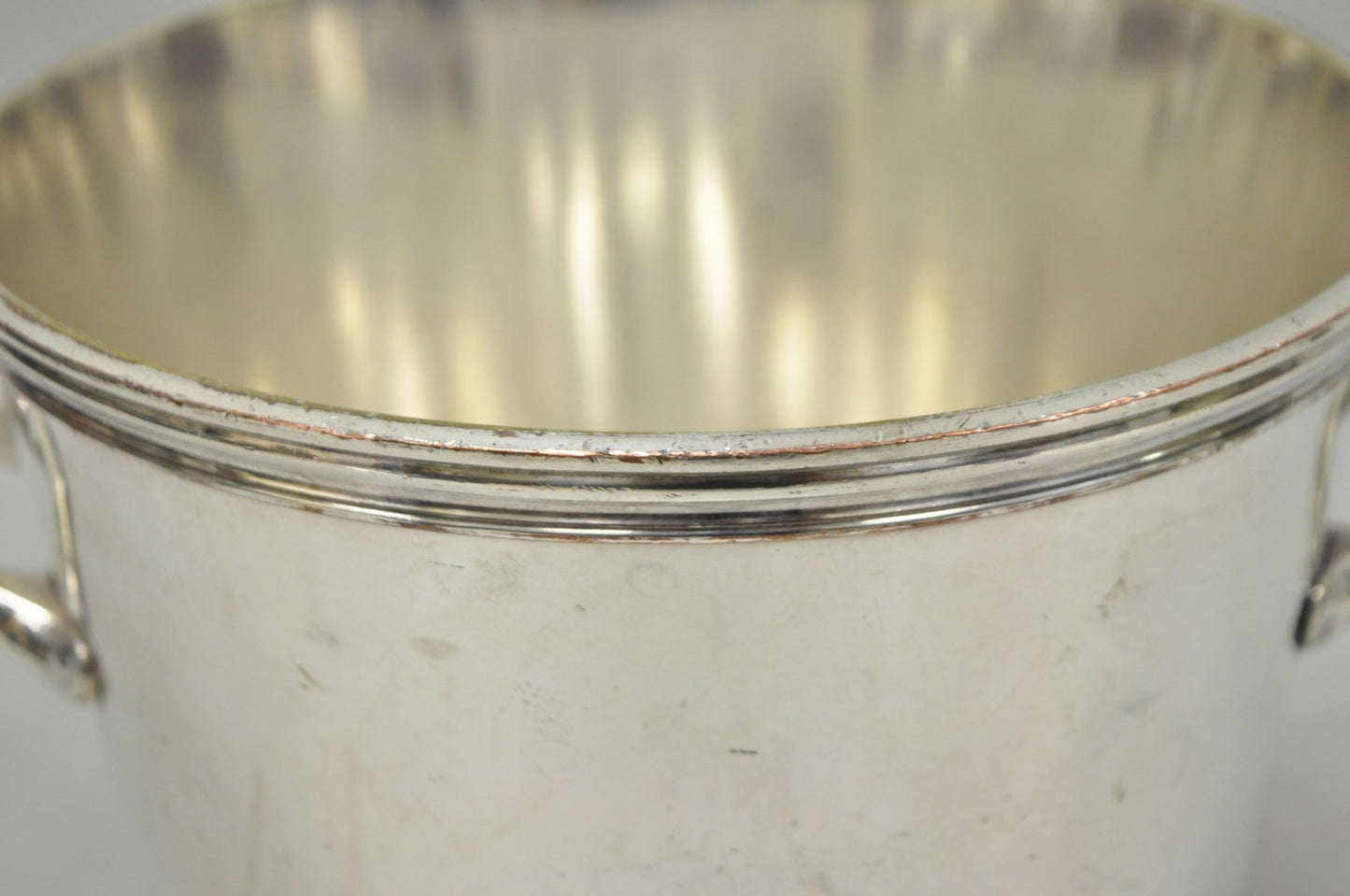 Vintage Orfèvrerie De France Mid Century Modern Silver Plated Champagne Bucket