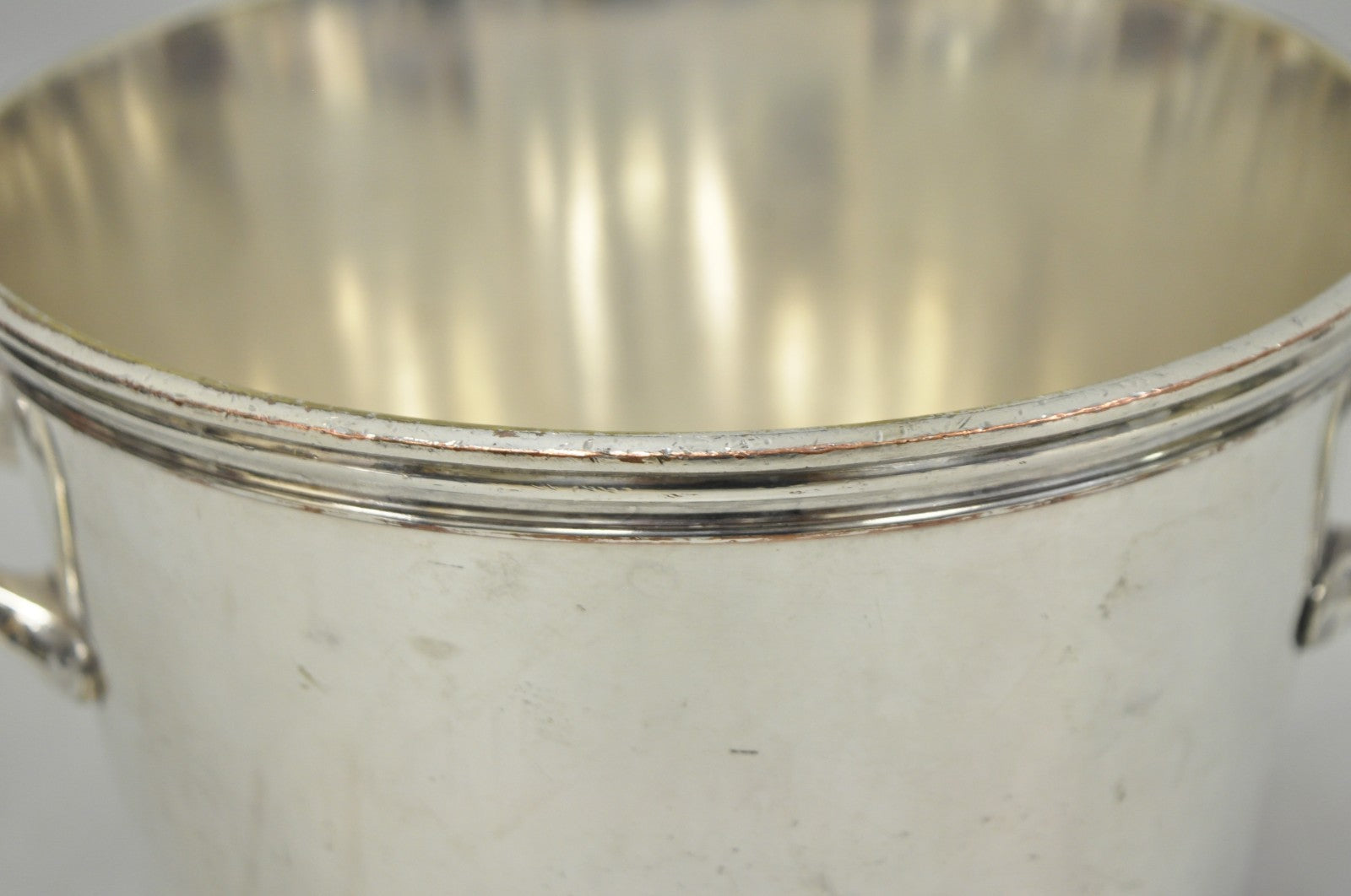 Vintage Orfèvrerie De France Mid Century Modern Silver Plated Champagne Bucket