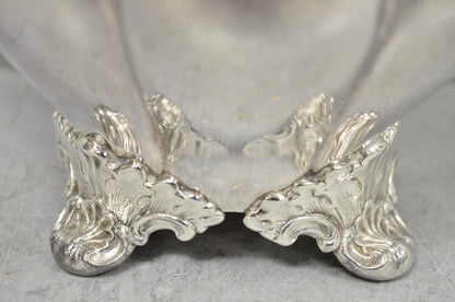 Vintage Victorian Silver Plated Bulbous Footed Tea Pot Tea Kettle