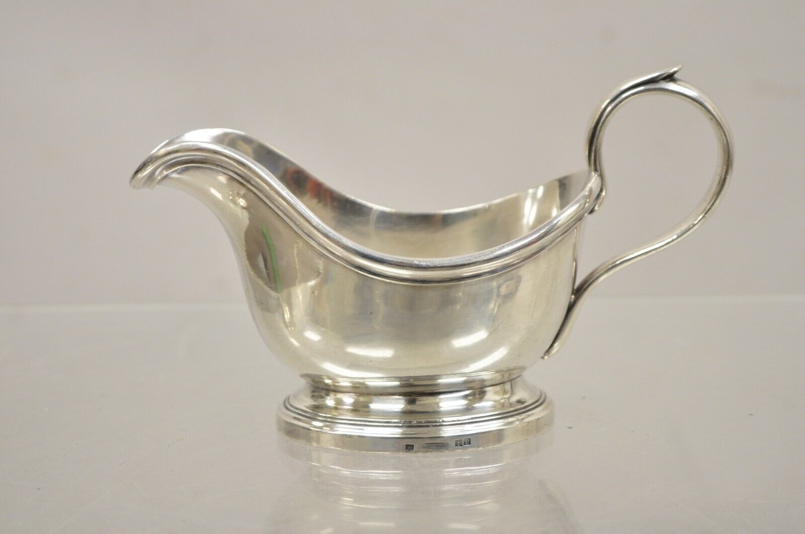 Vintage Christofle Victorian Silver Plated Small Sauce Gravy Boat with Handle