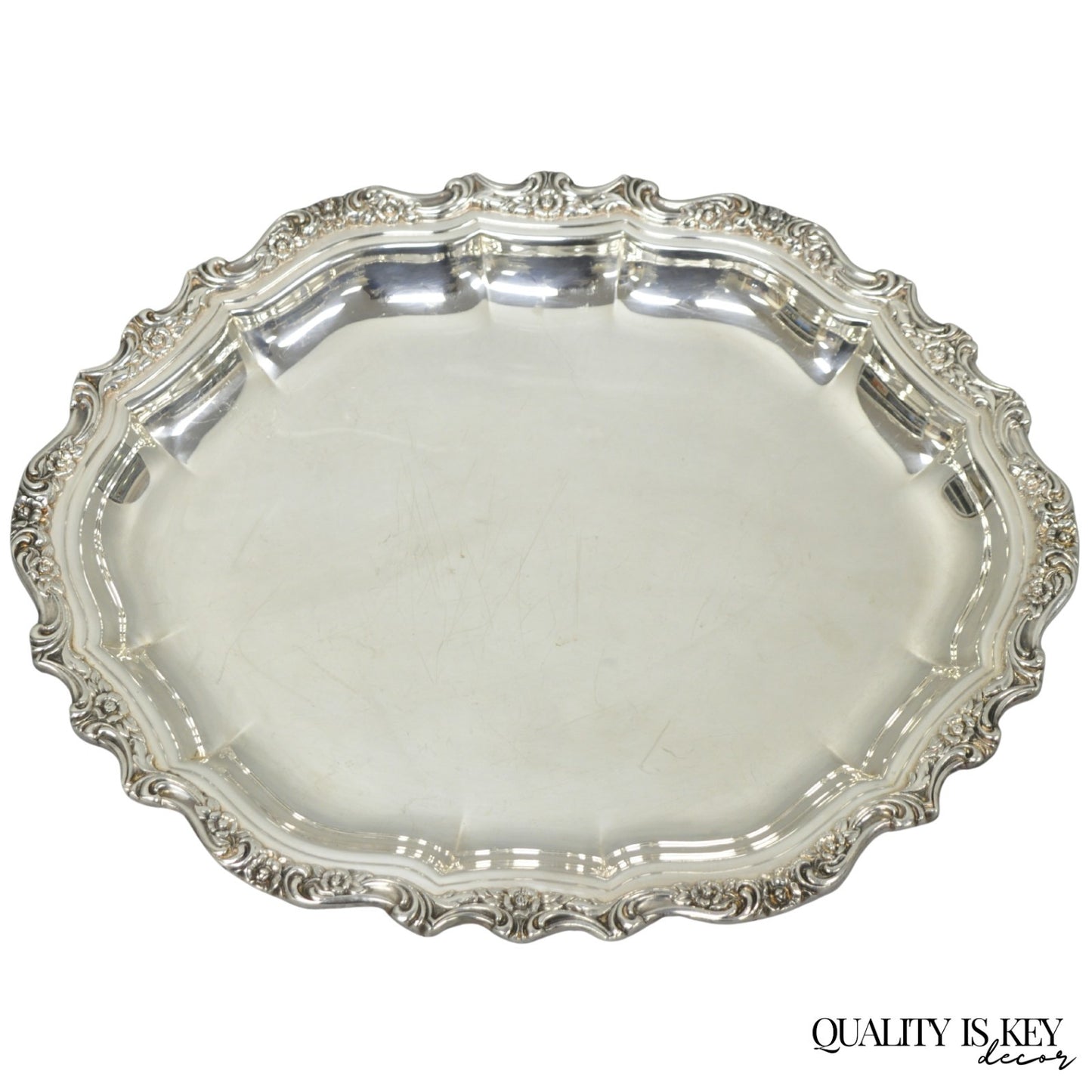 International Silver "Countess" Silver Plated Small Bar Tray Serving Platter