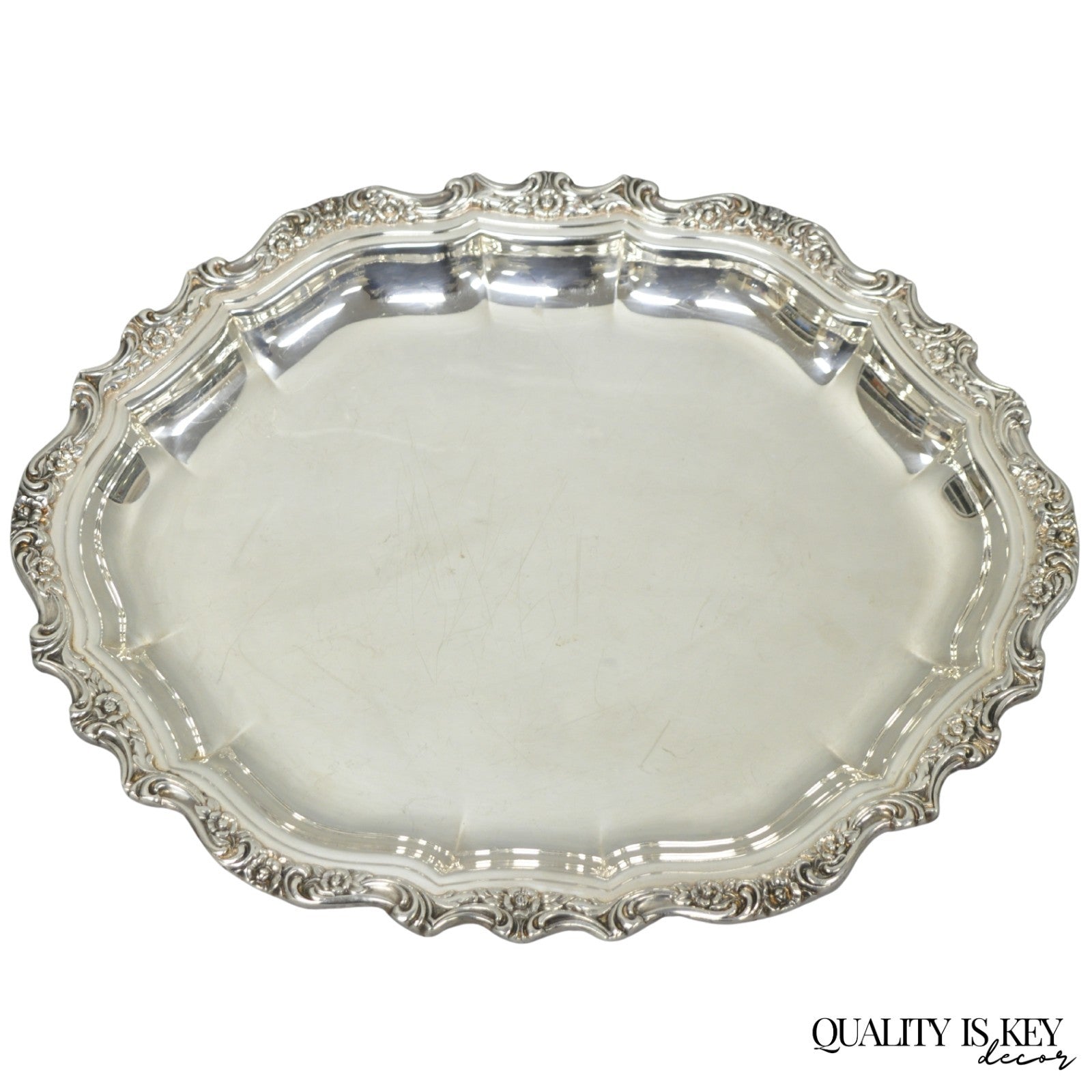 International Silver "Countess" Silver Plated Small Bar Tray Serving Platter