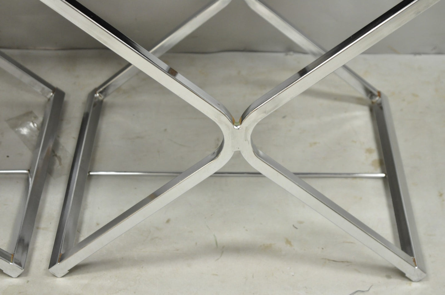Vintage Daystrom Mid Century Modern Chrome & Naugahyde Directors Chairs - Pair