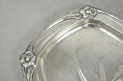 Vintage 1847 Rogers Bros Daffodil 9910 Silver Plated Meat Serving Platter Tray