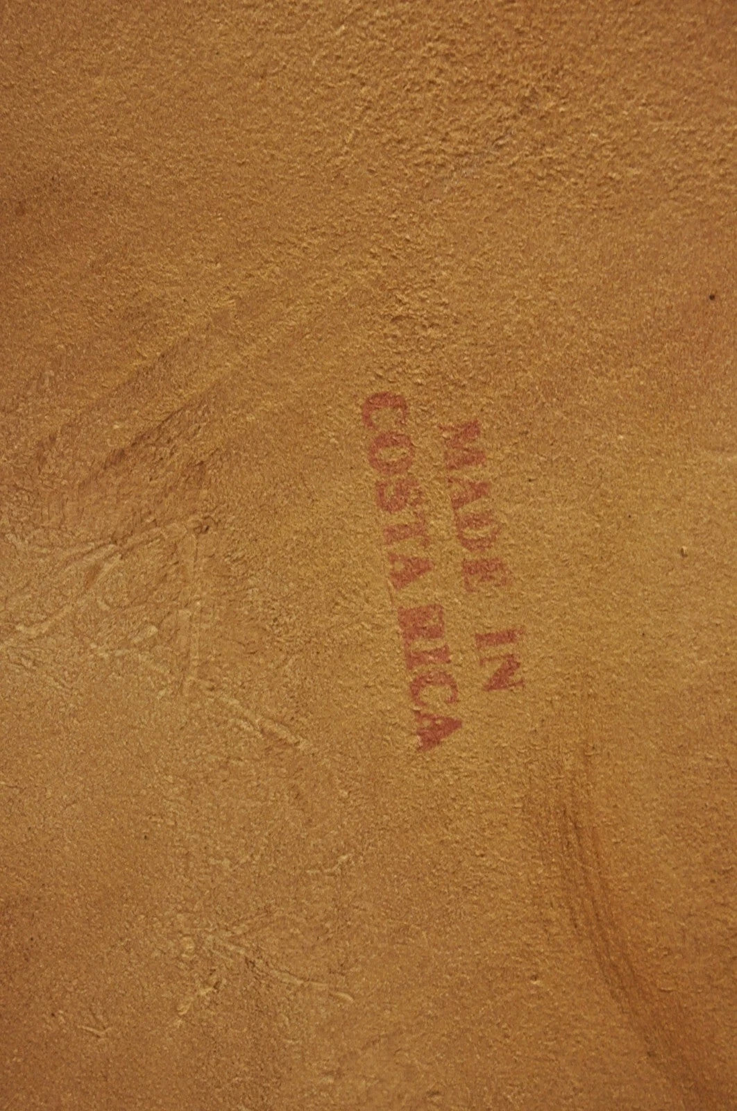 Costa Rican Campaign Style Teak Brown Leather Folding Rocker Rocking Chair