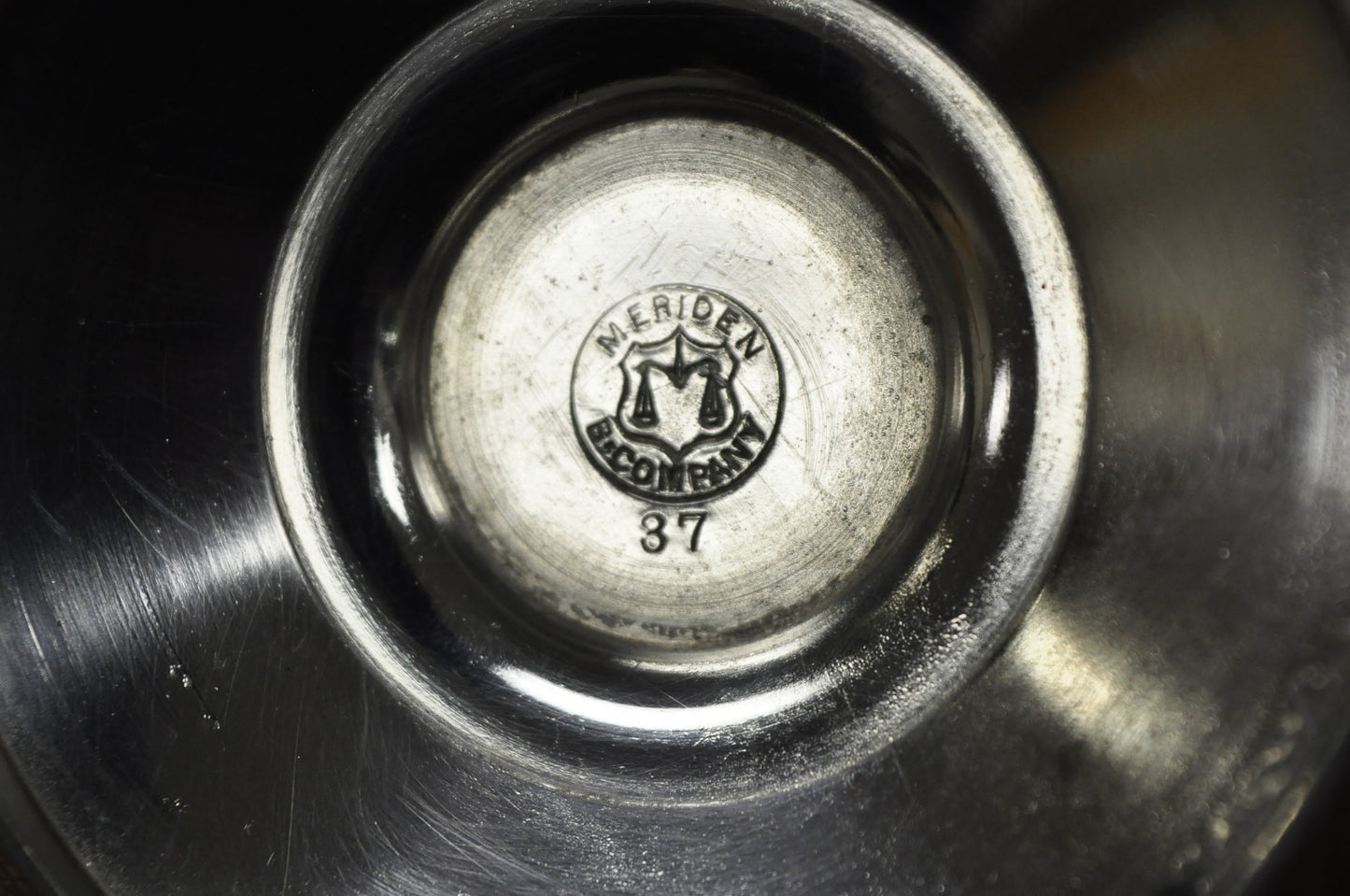 Antique Meriden English Victorian Silver Plated Goblet Cup w/ "H" Monogram