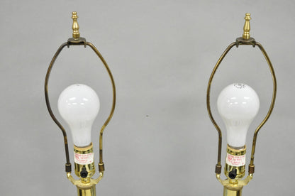 Vintage Spode Chinoiserie French Blue White Porcelain Ginger Jar Table Lamp Pair