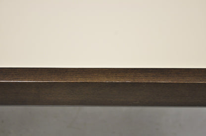 Calligaris S.p.A Italian Modern Extendable Glass Top Dining Table w/ Hidden Leaf