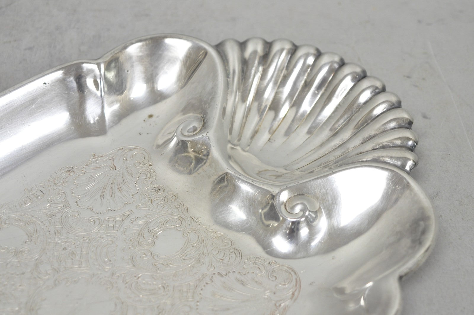 Vintage FB Rogers English Regency Style Silver Plated Candy Trinket Dish
