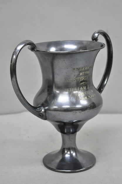 Antique Victorian Silver Plated Trophy Loving Cup Award "Westerly Band, 1912"